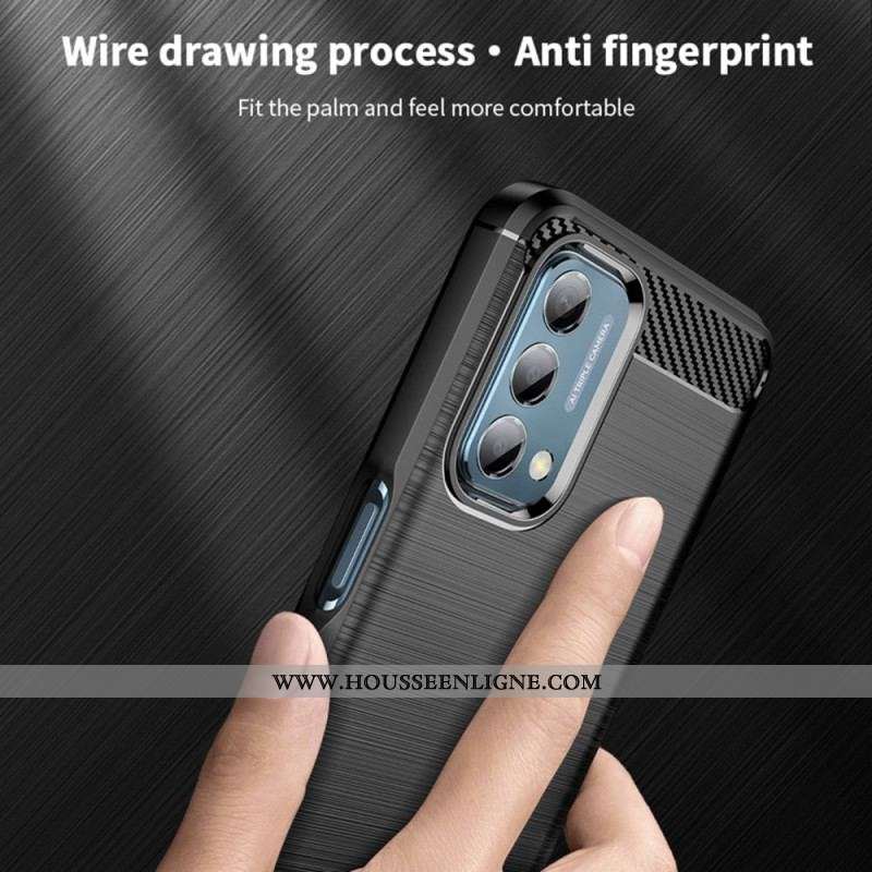 Coque Oppo A54 5G / A74 5G Fibre Carbone Brossée MOFI