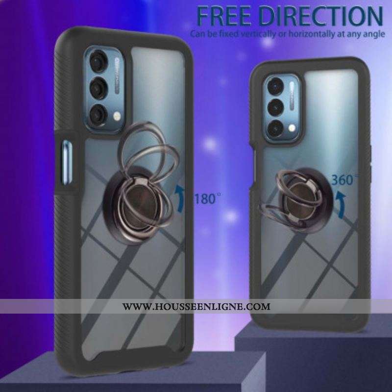 Coque Oppo A54 5G / A74 5G Hybride Rebords Biseautés avec Anneau
