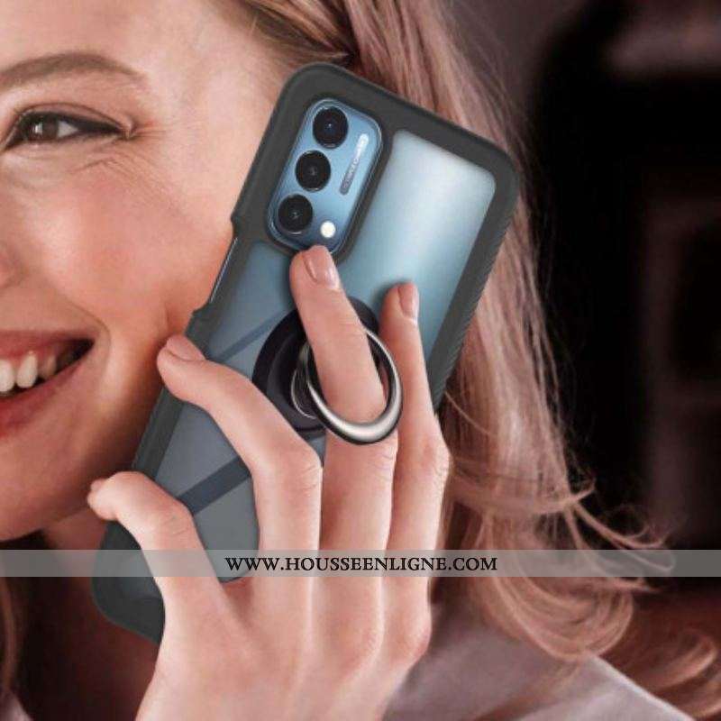 Coque Oppo A54 5G / A74 5G Hybride Rebords Biseautés avec Anneau