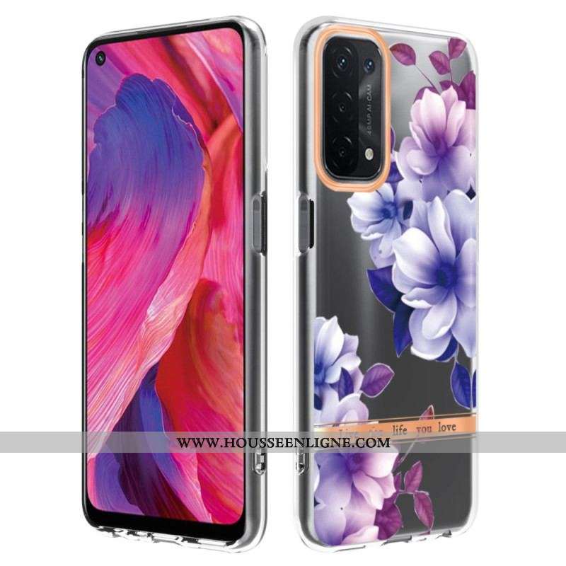 Coque Oppo A54 5G / A74 5G Transparente Florale