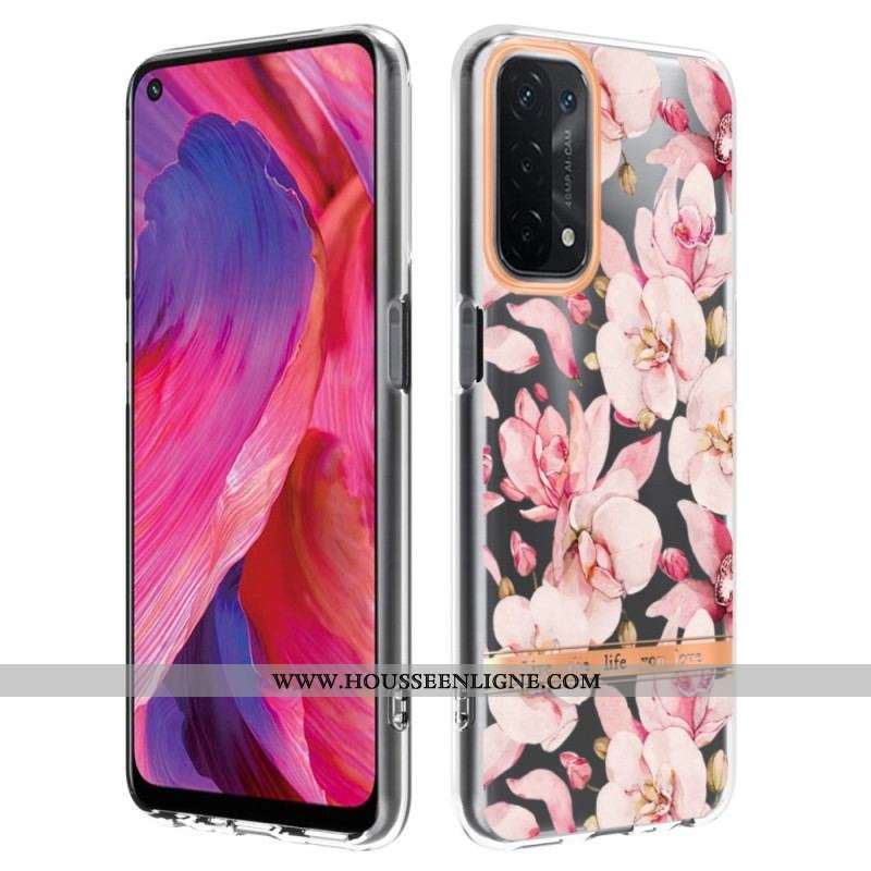 Coque Oppo A54 5G / A74 5G Transparente Florale