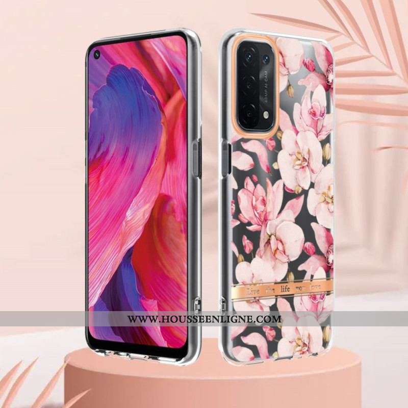 Coque Oppo A54 5G / A74 5G Transparente Florale