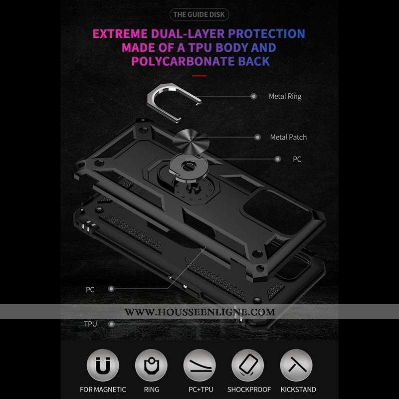 Coque Oppo A74 4G Anneau Premium