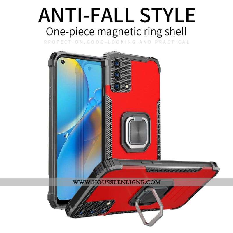 Coque Oppo A74 4G Détachable Anneau-Support