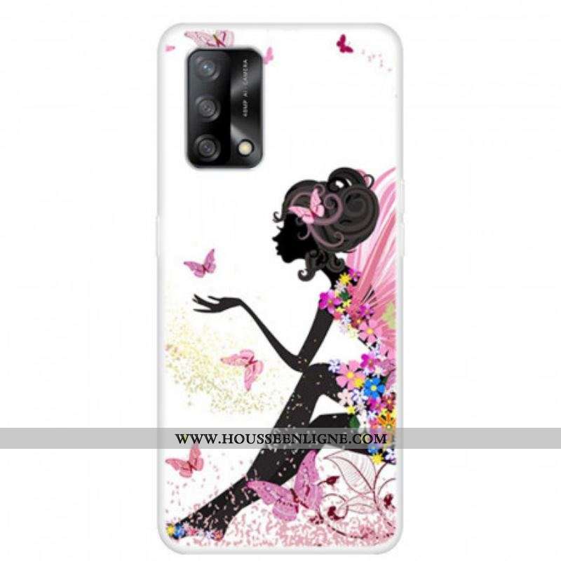 Coque Oppo A74 4G Fée Fleurie