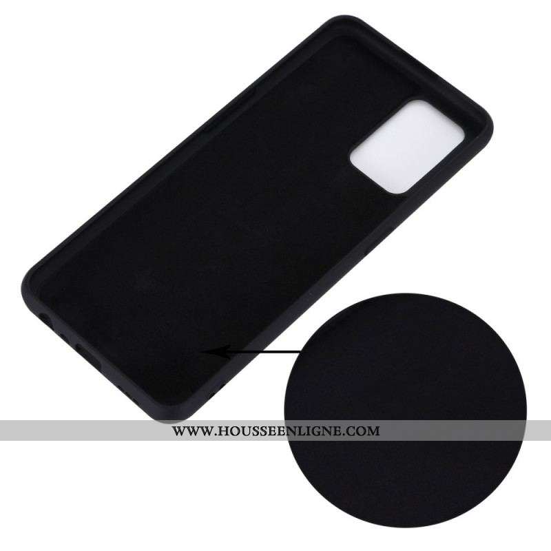 Coque Oppo A74 4G Silicone Liquide Avec Lanière