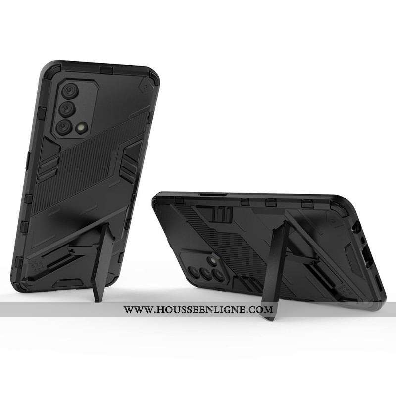 Coque Oppo A74 4G Support Amovible Deux Positions Mains Libres