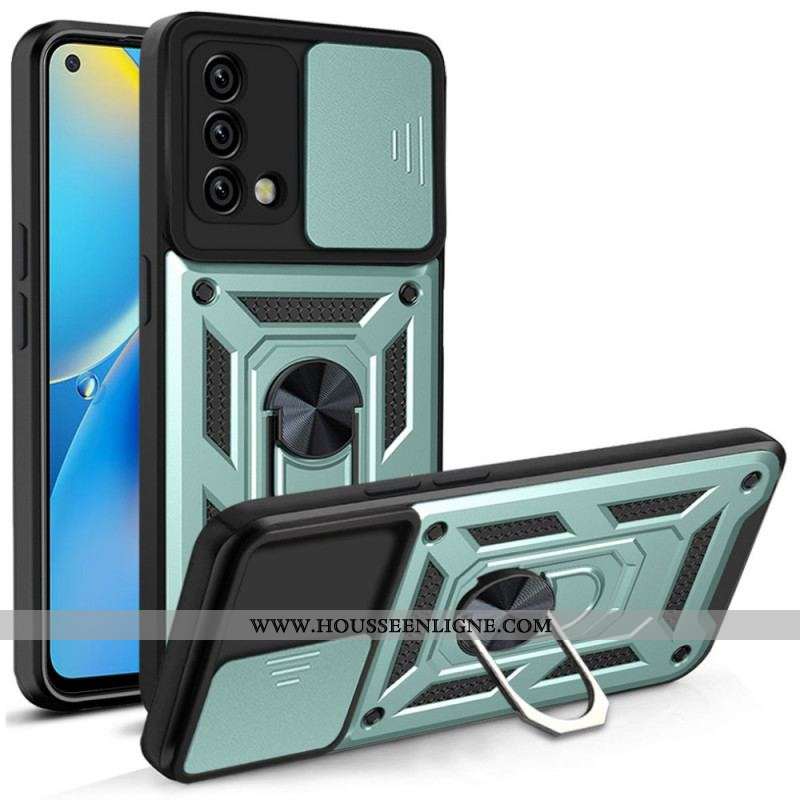 Coque Oppo A74 4G Support et Protège-Lentilles Design