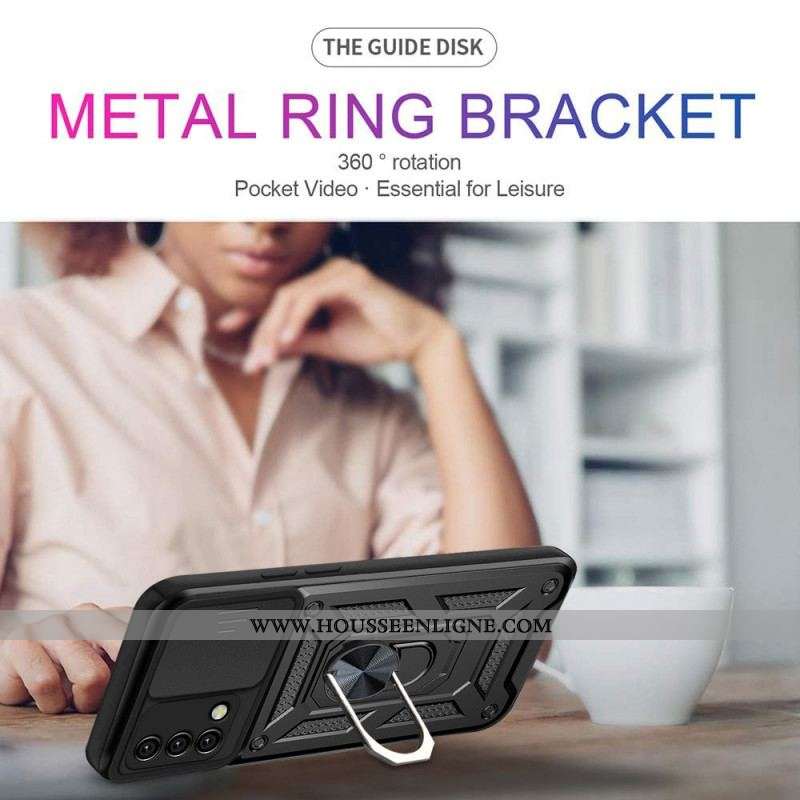 Coque Oppo A74 4G Support et Protège-Lentilles Design