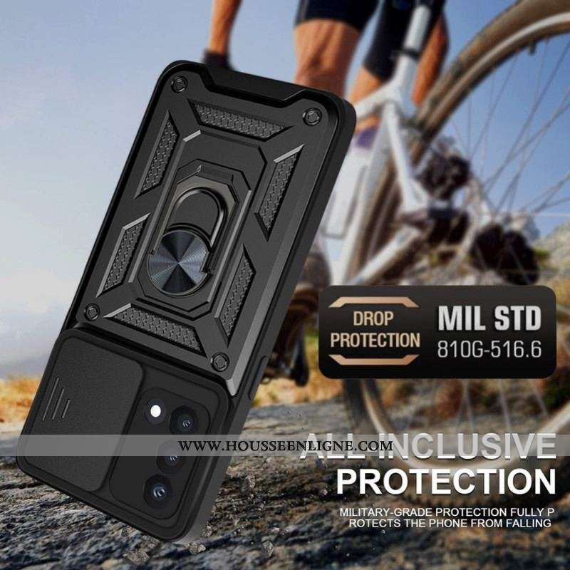 Coque Oppo A74 4G Support et Protège-Lentilles Design