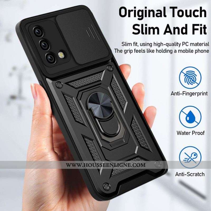 Coque Oppo A74 4G Support et Protège-Lentilles Design