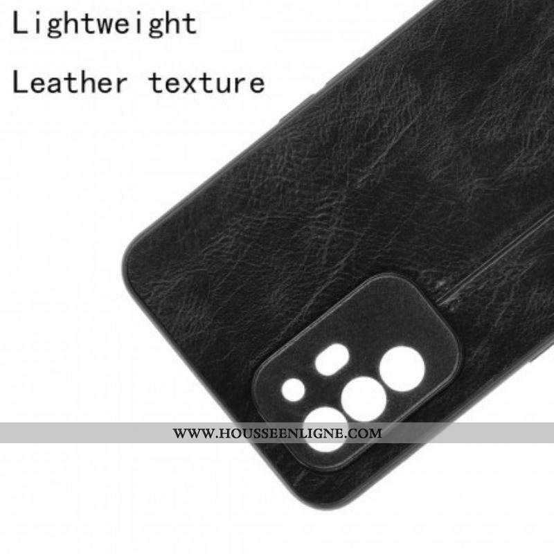Coque Oppo A94 5G Effet Cuir Couture