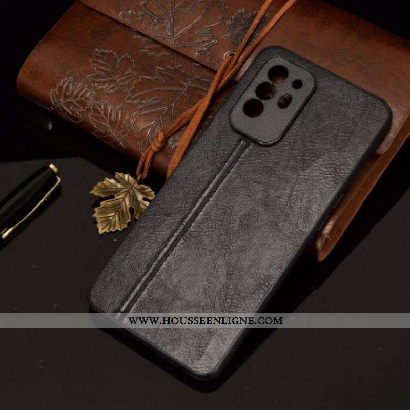 Coque Oppo A94 5G Effet Cuir Couture