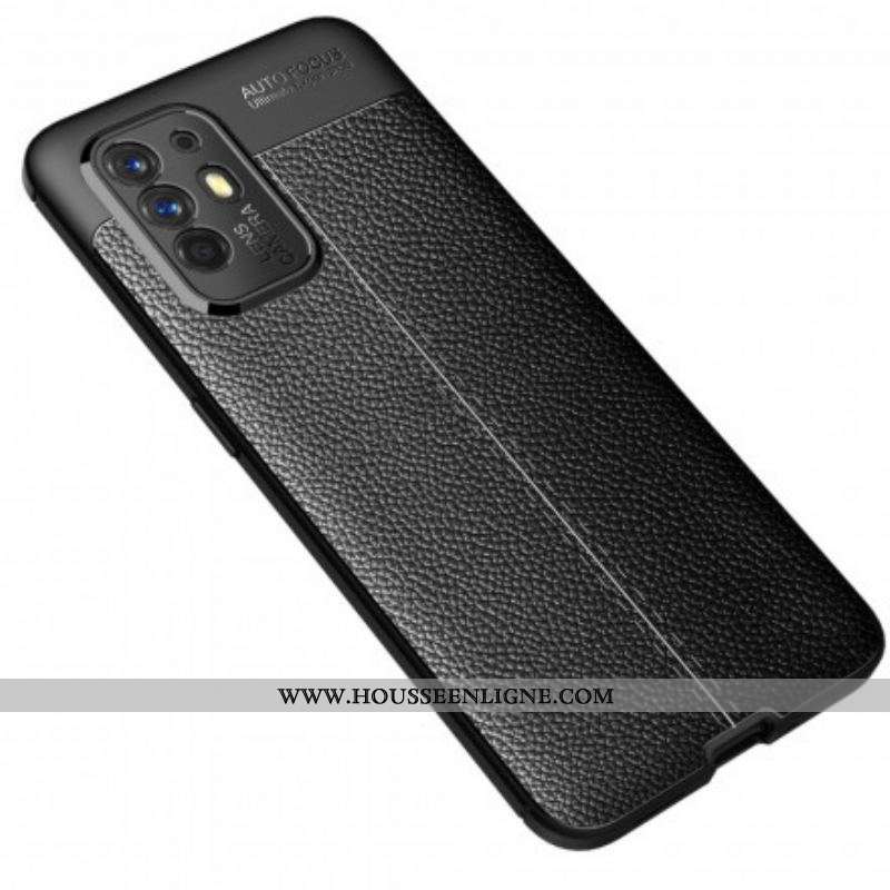 Coque Oppo A94 5G Effet Cuir LItchi