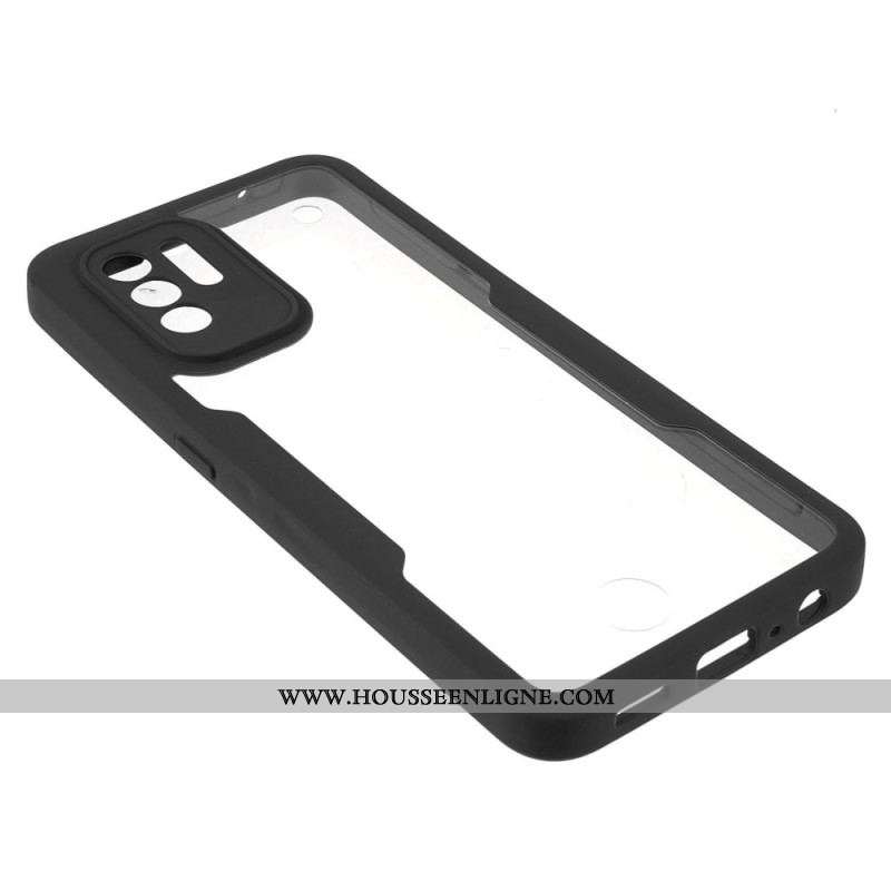 Coque Oppo A94 5G Hybride Rebords Colorés Transparents