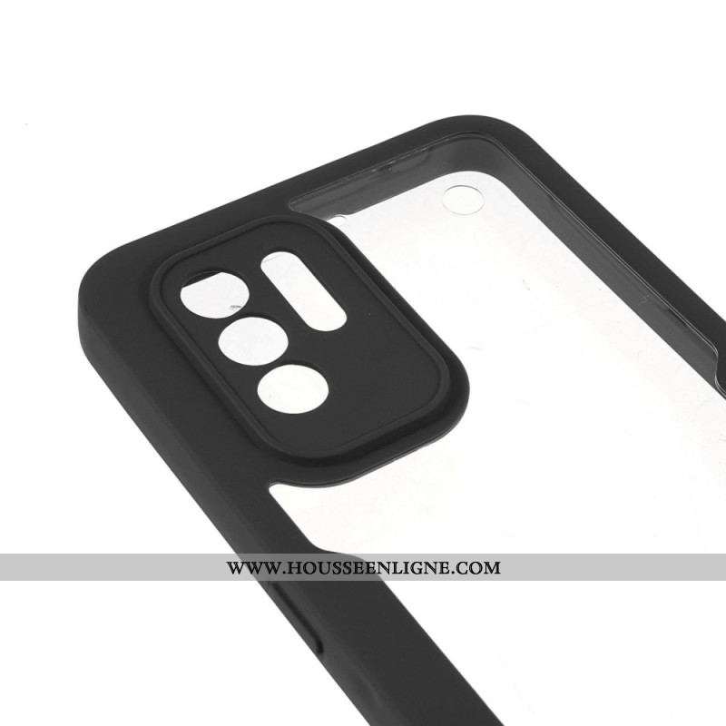 Coque Oppo A94 5G Hybride Rebords Colorés Transparents