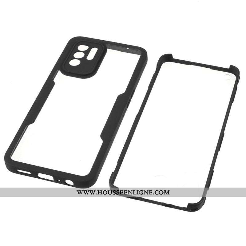 Coque Oppo A94 5G Hybride Rebords Colorés Transparents