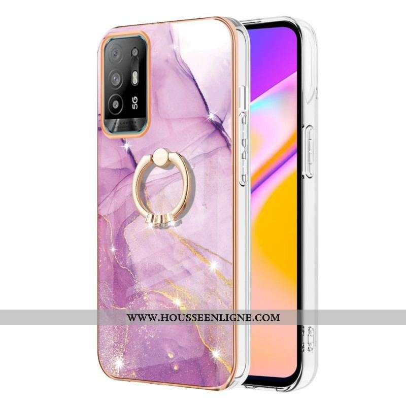 Coque Oppo A94 5G Marbre avec Anneau