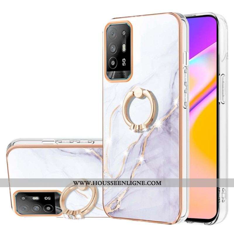Coque Oppo A94 5G Marbre avec Anneau