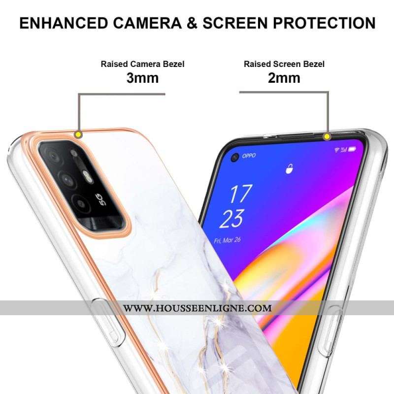 Coque Oppo A94 5G Marbre
