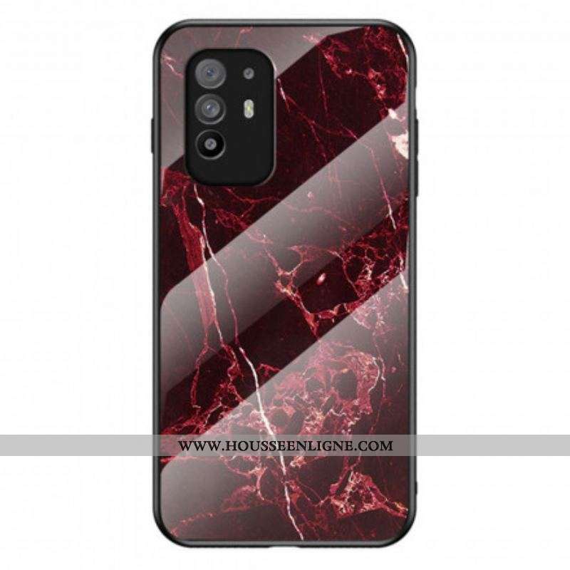 Coque Oppo A94 5G Verre Trempé Marble Colors