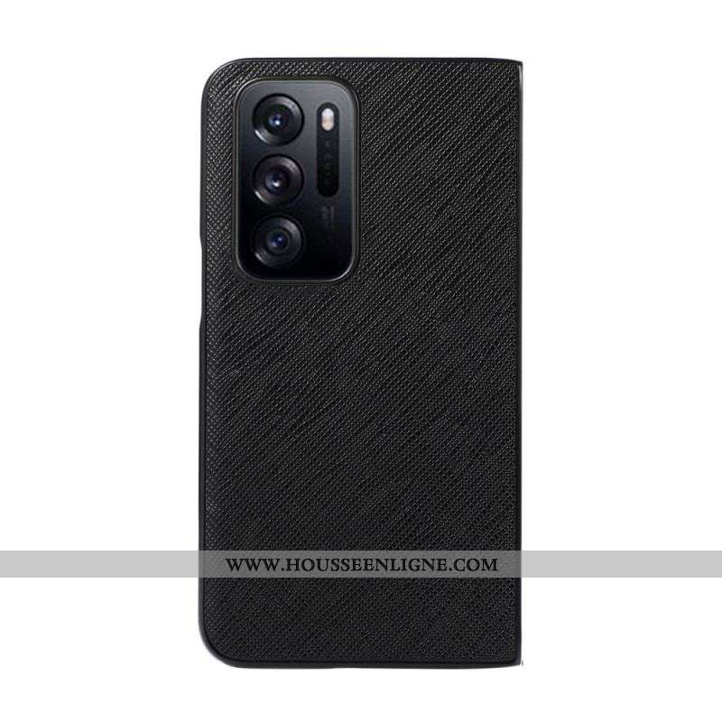 Coque Oppo Find N Cuir Véritable Texturé