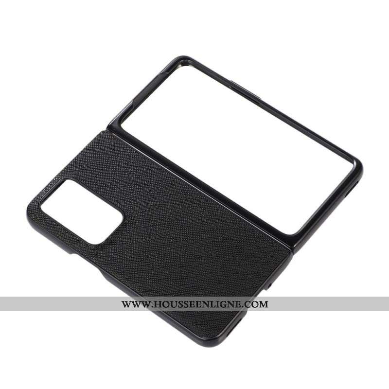 Coque Oppo Find N Cuir Véritable Texturé