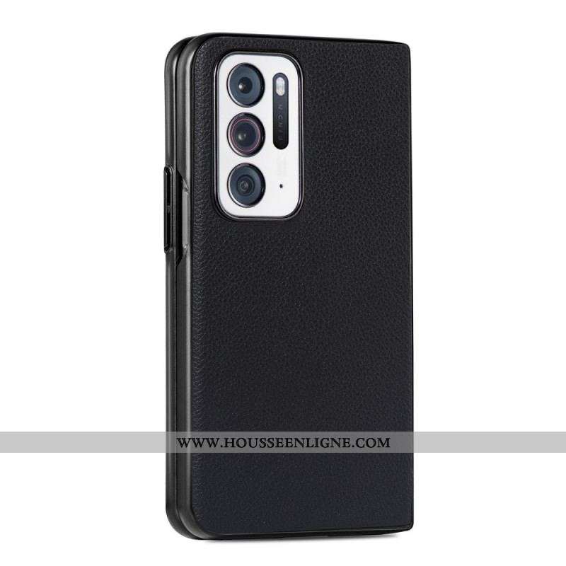 Coque Oppo Find N Effet Cuir Litchi