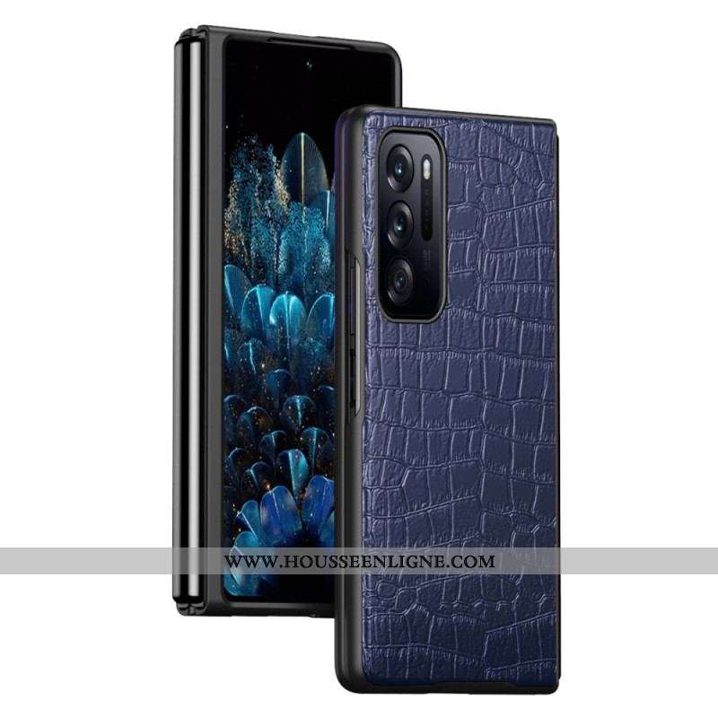 Coque Oppo Find N Effet Peau de Crocodile