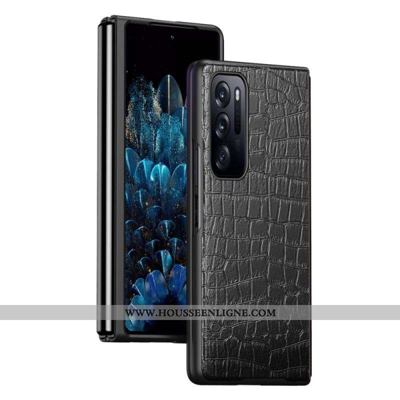 Coque Oppo Find N Effet Peau de Crocodile