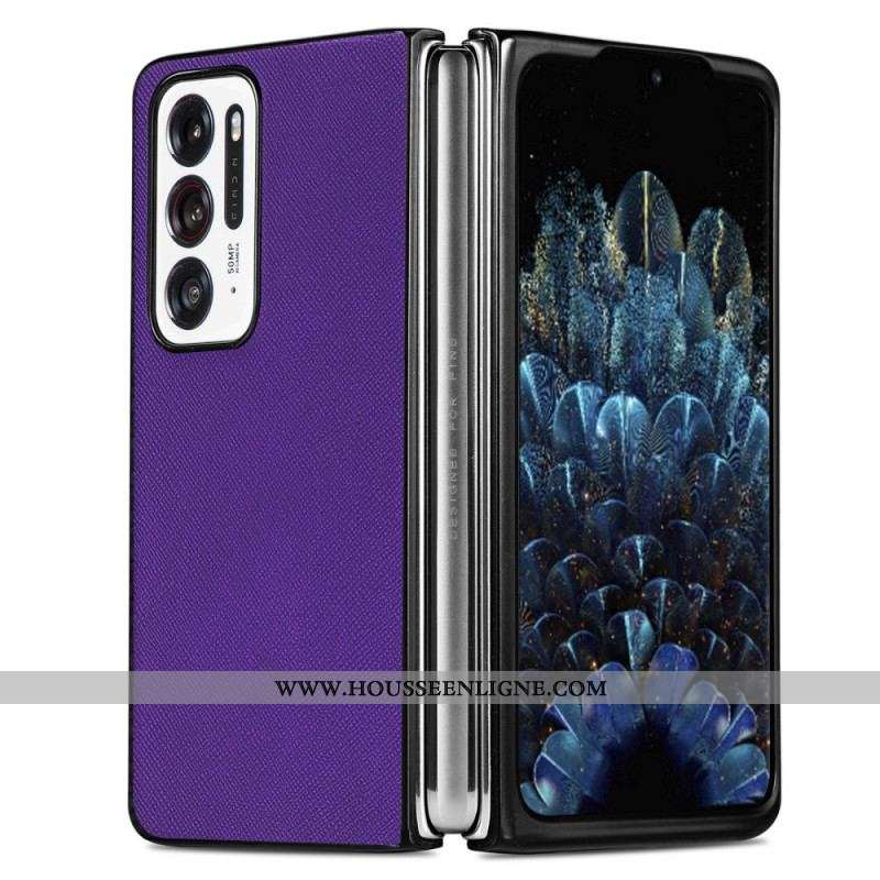 Coque Oppo Find N Simili Cuir Texturé