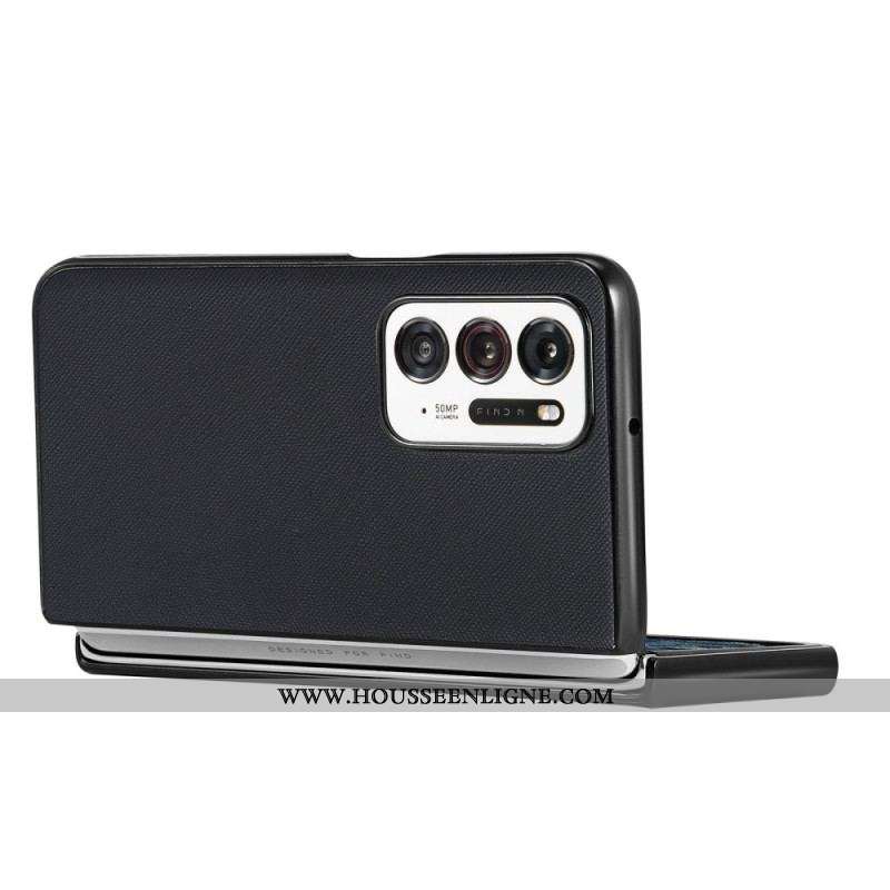 Coque Oppo Find N Simili Cuir Texturé