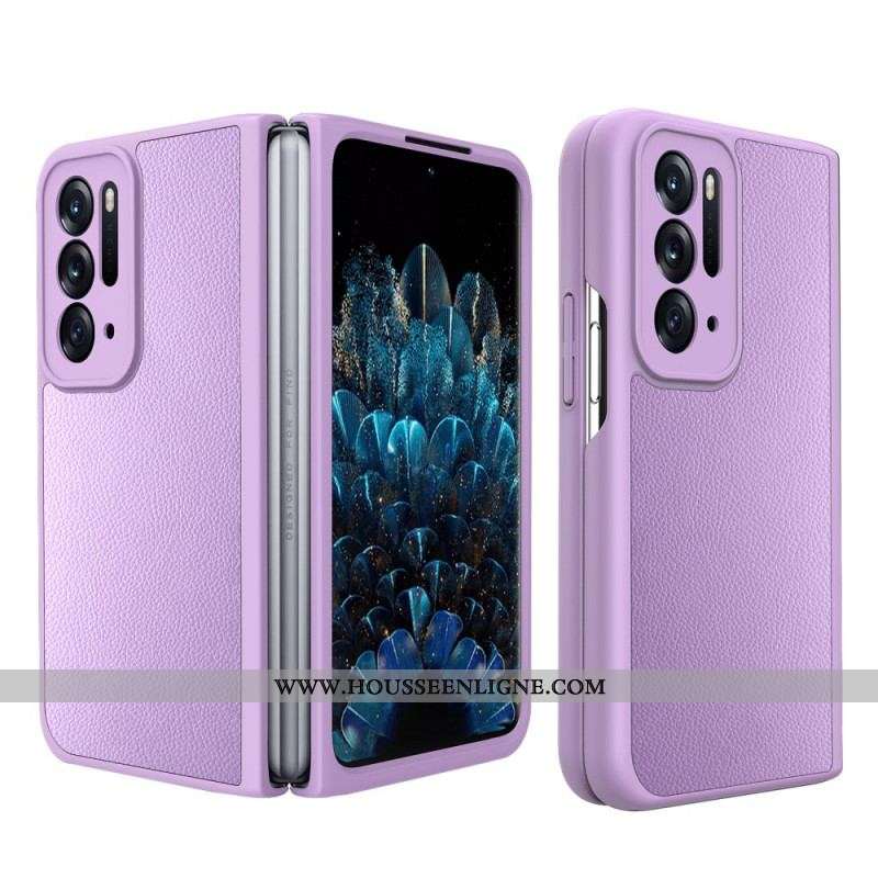 Coque Oppo Find N Style Cuir Litchi avec Protecteur Écran