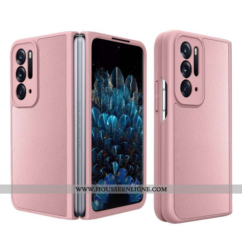 Coque Oppo Find N Style Cuir Litchi avec Protecteur Écran