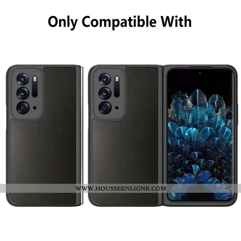 Coque Oppo Find N Style Cuir Litchi avec Protecteur Écran
