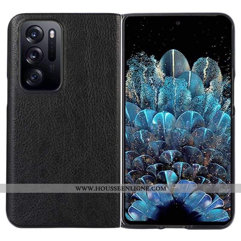 Coque Oppo Find N Style Cuir litchi