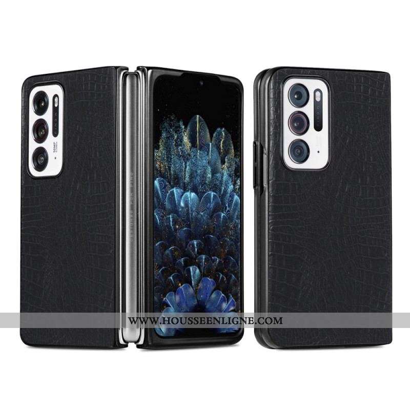 Coque Oppo Find N Style Peau de Crocodile