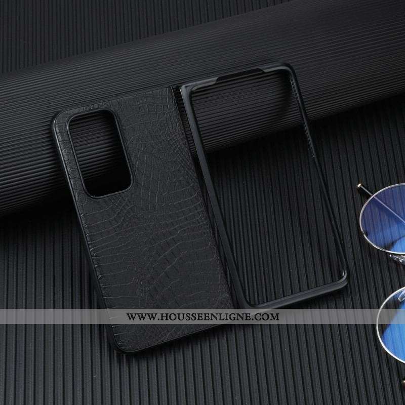 Coque Oppo Find N Style Peau de Crocodile