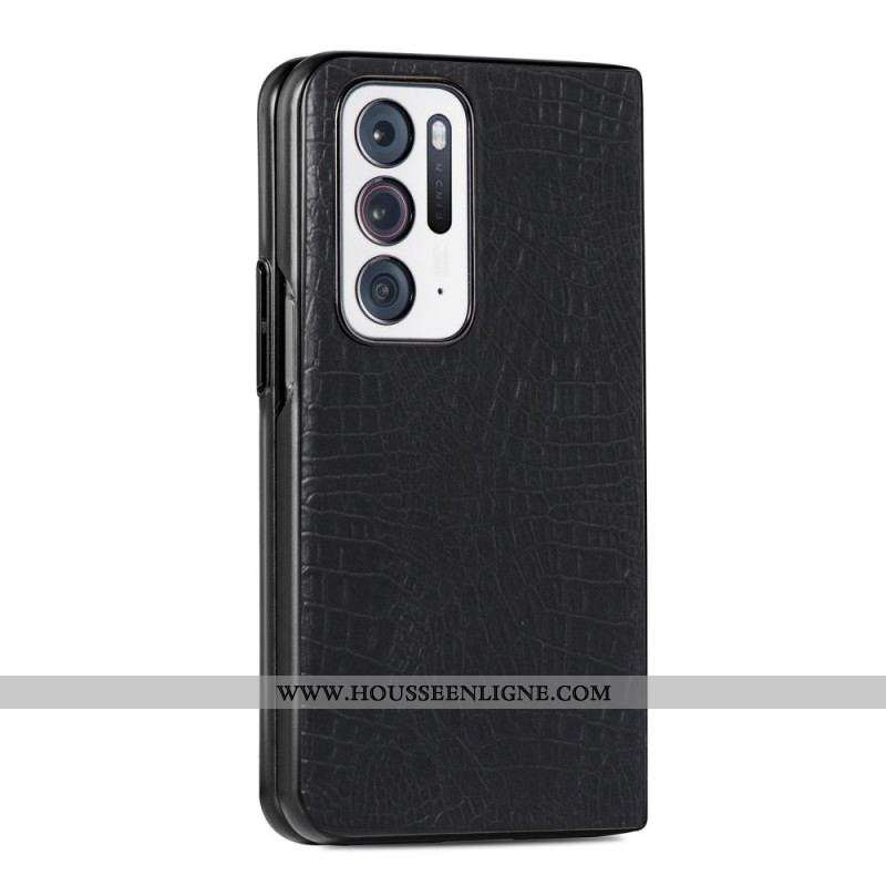 Coque Oppo Find N Style Peau de Crocodile