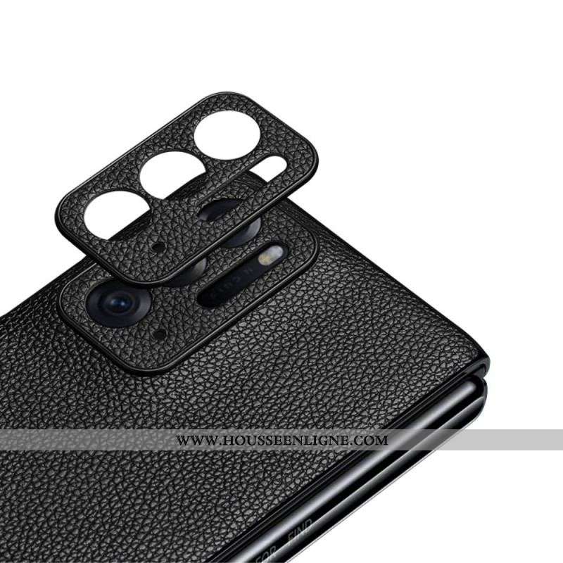 Coque Oppo Find N Véritable Cuir litchi Premium
