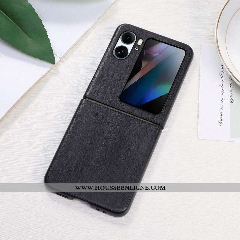 Coque Oppo Find N2 Flip Effet Cuir