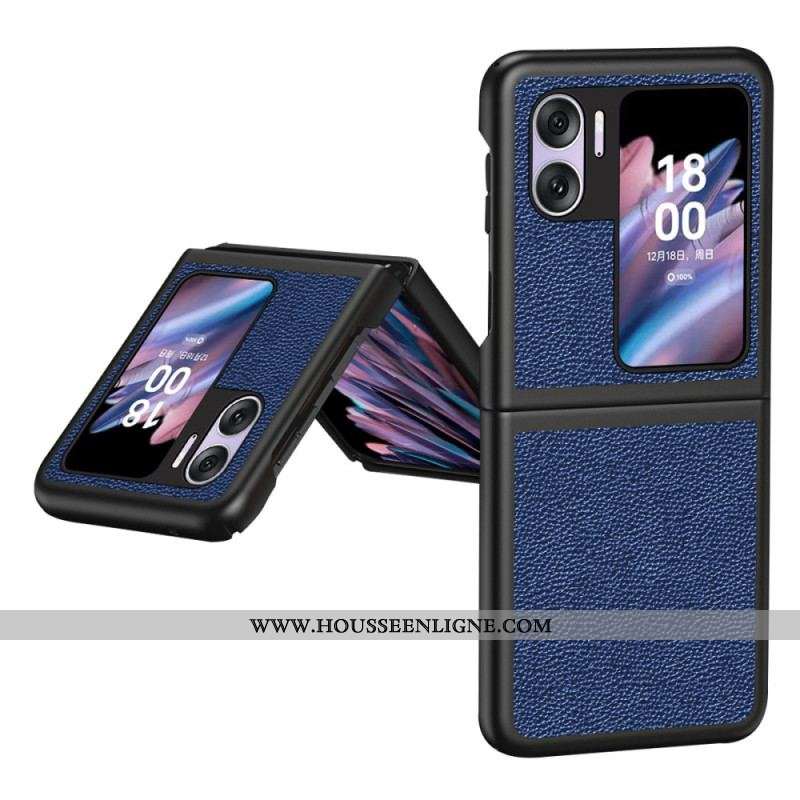 Coque Oppo Find N2 Flip Simili Cuir Litchi