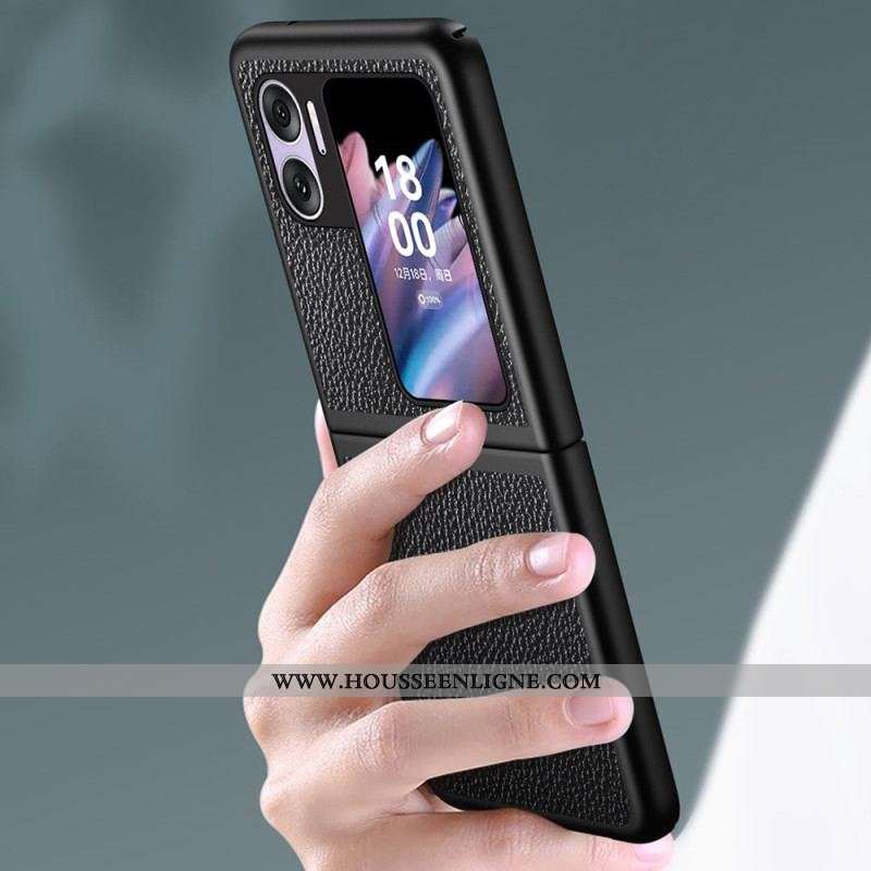 Coque Oppo Find N2 Flip Simili Cuir Litchi