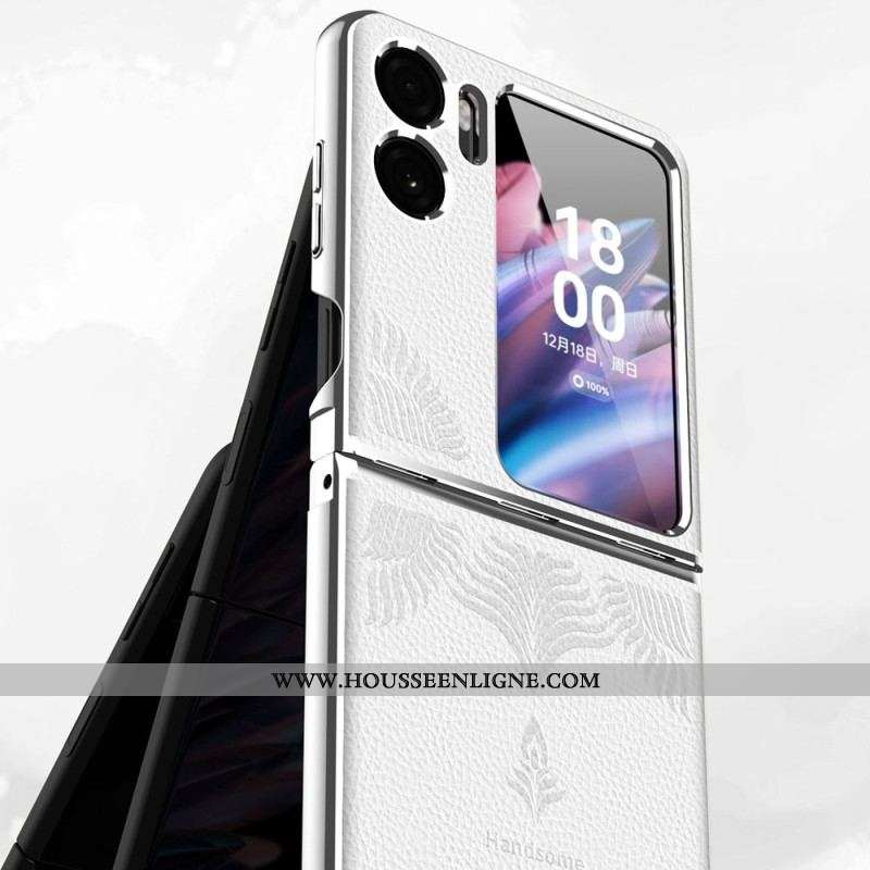Coque Oppo Find N2 Flip Style Cuir Litchi