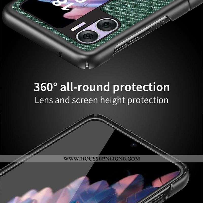 Coque Oppo Find N2 Flip Style Cuir Texturé