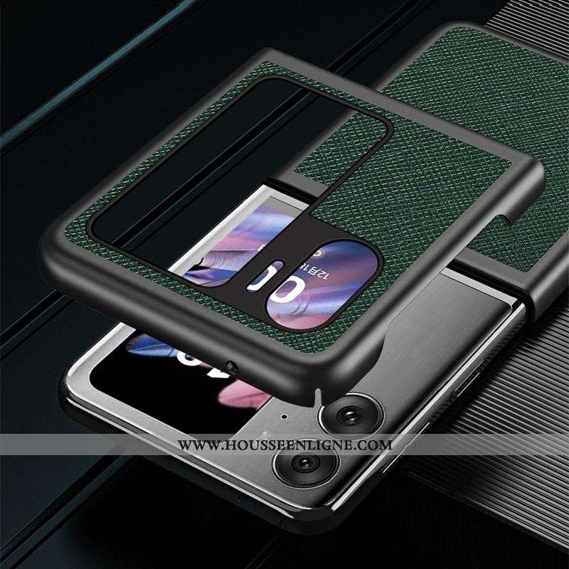 Coque Oppo Find N2 Flip Style Cuir Texturé