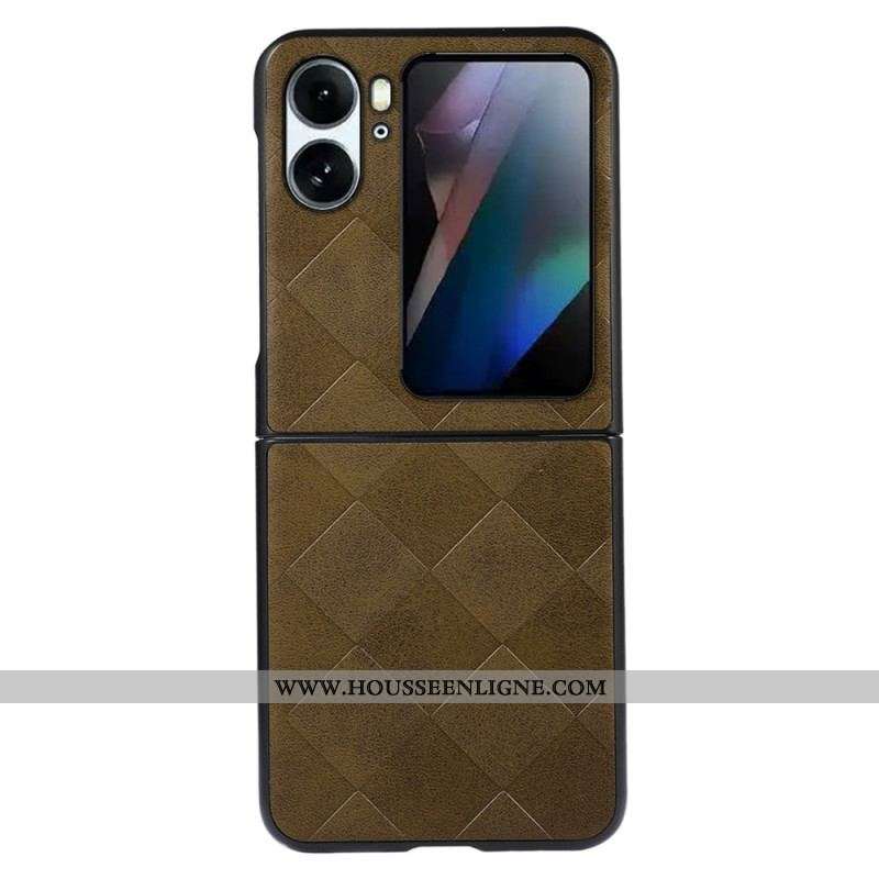 Coque Oppo Find N2 Flip Style Tissé