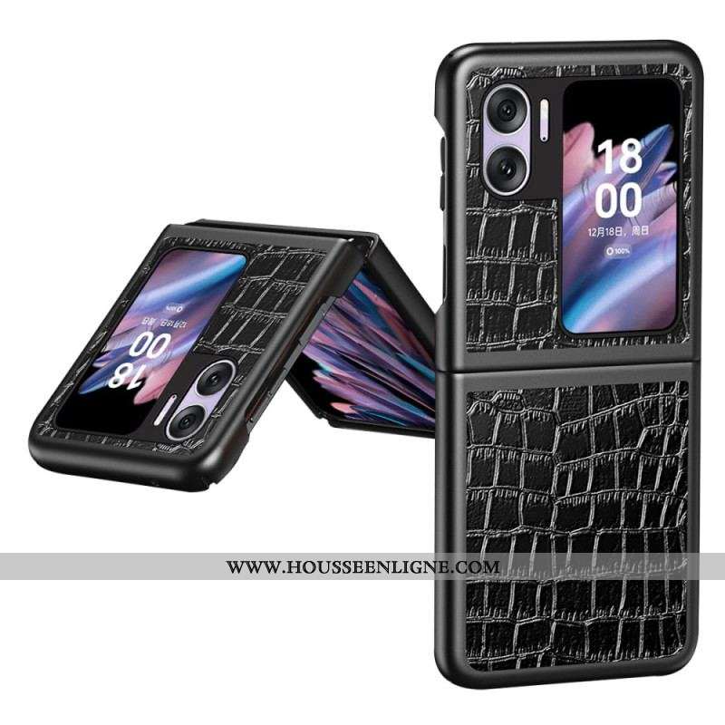 Coque Oppo Find N2 Flip Texture Crocodile