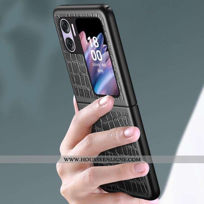 Coque Oppo Find N2 Flip Texture Crocodile