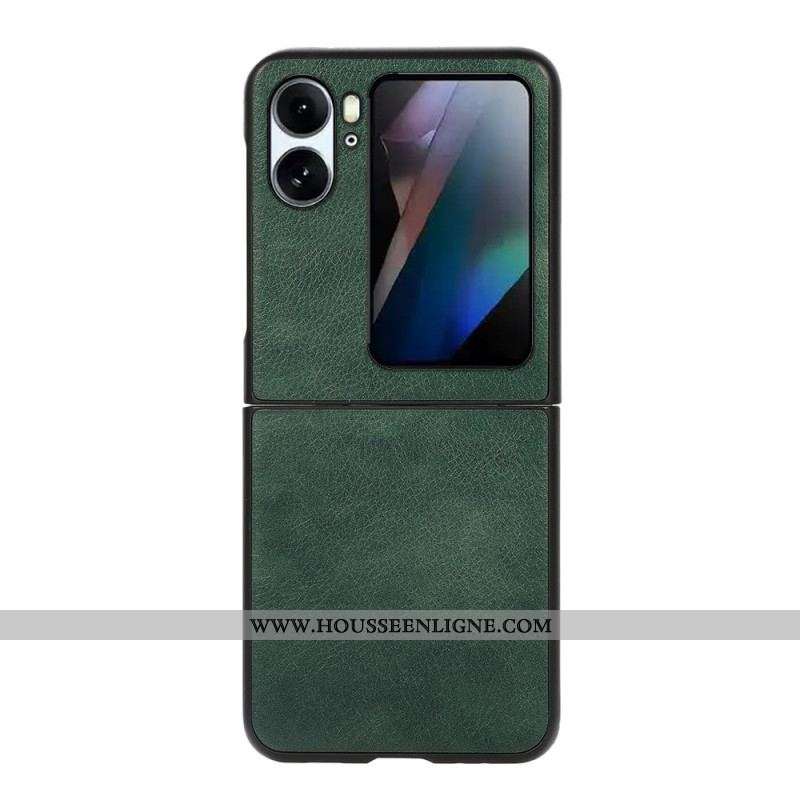 Coque Oppo Find N2 Flip Texture Cuir